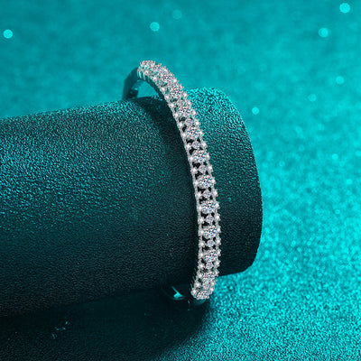 Pulsera de Moissanita Incrustada Efecto Estrellado para Mujer - Image 4