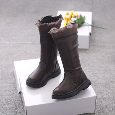Botas Infantiles de Cuero con Forro de Algodón y Cachemira - Image 12