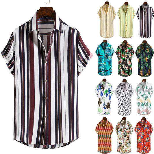 Camisa Hawaiana Manga Corta para Hombre