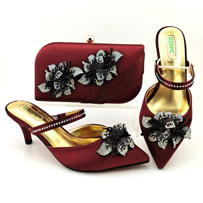 Tacones Altos Puntiagudos con Bolso Coordinado para Eventos - Image 12