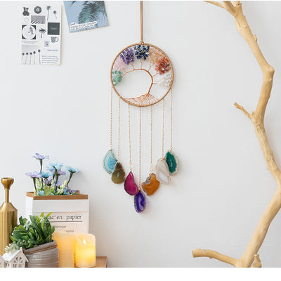 Árbol de la Suerte con Campanillas de Viento - Ágata con 7 Ruedas Energéticas - Image 6