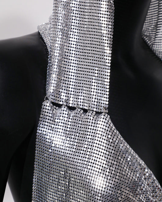 Chaleco Deportivo Brillante con Capucha y Lentejuelas Metálicas - Image 25