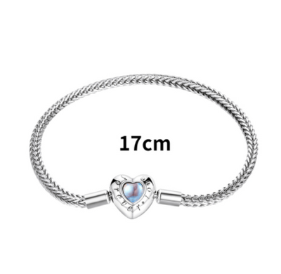 Pulsera de Piedra Lunar en Forma de Corazón - Image 5