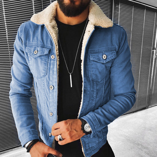 Chaqueta Denim con Forro de Lana de Cordero - Image 6