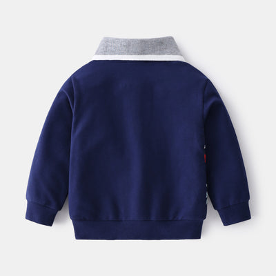 Suéter Infantil con Cuello Solapa y Estampado de Dibujos Animados - Image 9
