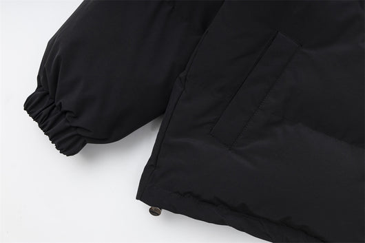Abrigo Acolchado de Algodón con Cuello Mao Estampado para Hombre - Image 19