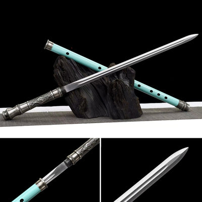 Flauta Espada Artesanal Integrada - Instrumento Musical y Bastón Extensible