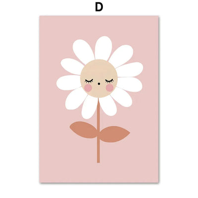 Cuadro Decorativo Lienzo Flores Arcoíris con Mensaje de Amor - Image 8