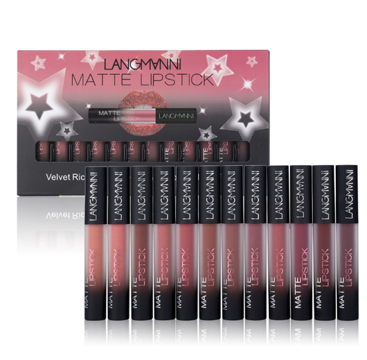 Set de Labiales Mate Aterciopelados Resistentes al Agua de Larga Duración - Image 12