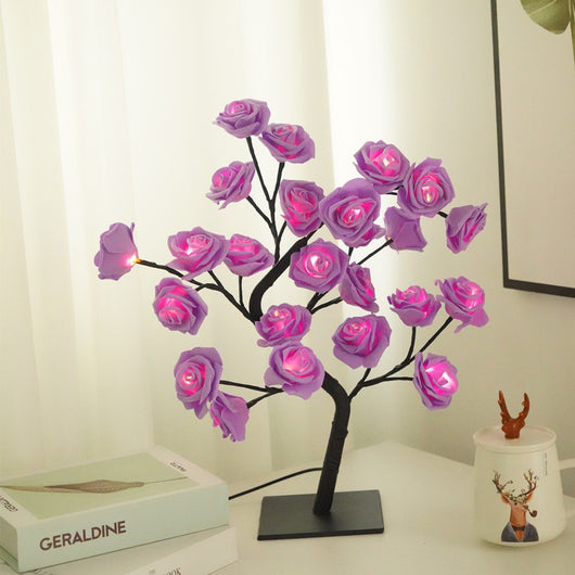 Lámpara Decorativa Árbol de Rosas para Dormitorio - Image 7