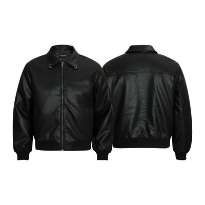 Chaqueta de Cuero PU Estilo Urbano Americano con Algodón - Image 14