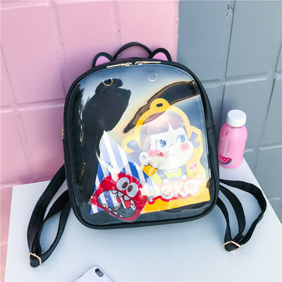 Mochila Escolar Transparente Candy Color Estilo Coreano para Niñas - Image 10