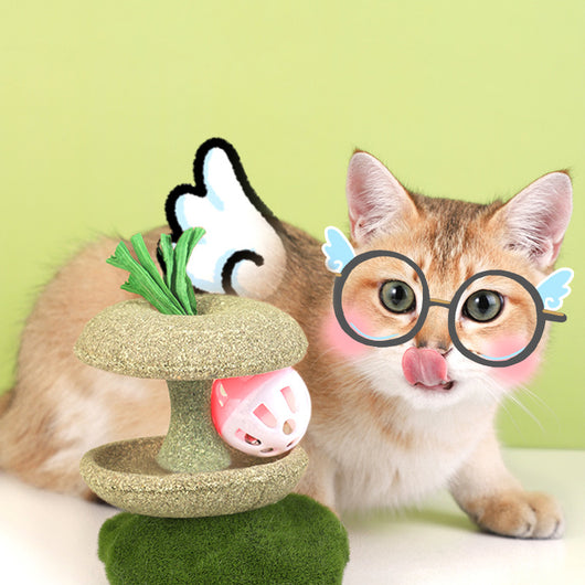Juguete de Hierba Gatera Comestible con Campana - Juego Interactivo para Gatos - Image 5
