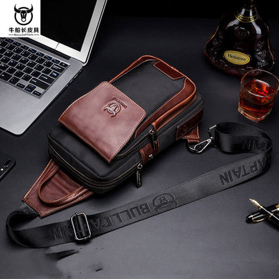 Bolsa Mensajera de Cuero Genuino para Hombre - Estilo Casual con Bandolera Única - Image 11