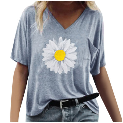 Playera Corta Estampado Girasol para Mujer - Image 14