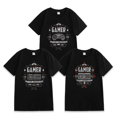 Camiseta de Algodón Puro para Gamer - Cuello Redondo Talla Grande - Image 9