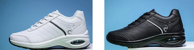 Zapatillas Deportivas para Mujer de Cuero con Suela Gruesa y Transpirabilidad - Image 11