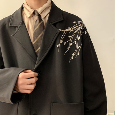 Blazer Casual de Otoño para Hombre con Cuello Alzado - Image 5