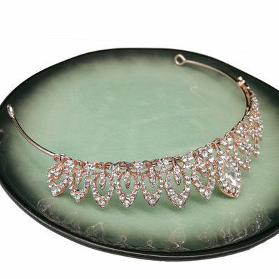 Diadema de Novia con Cristales Ojo de Caballo - Joyería Nupcial Europea y Americana - Image 25