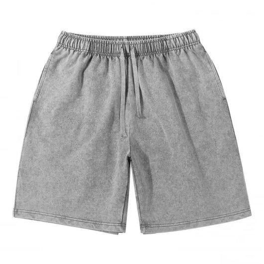 Shorts Casuales Relajados Desteñidos para Hombre - Image 12