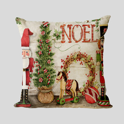 Funda de Almohada de Lino Colección Año Nuevo Navidad - Image 23