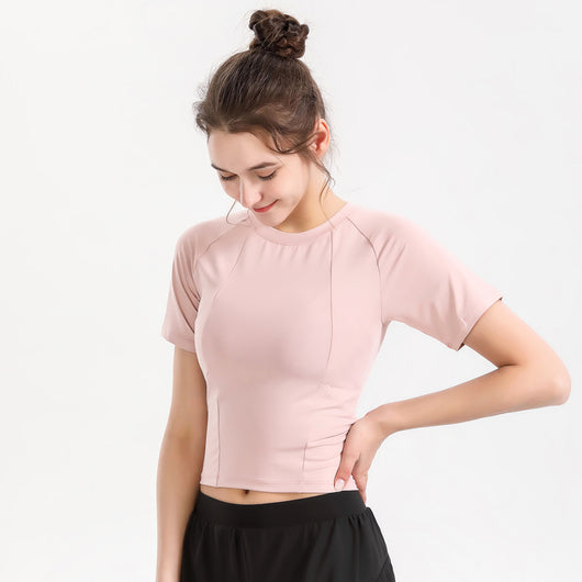 Playera de Yoga Transpirable de Manga Corta para Mujer - Image 11
