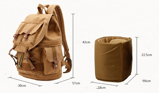 Bolsa Canvas para Cámara SLR - Multicolor Gran Capacidad con Correa de Hombro - Image 7