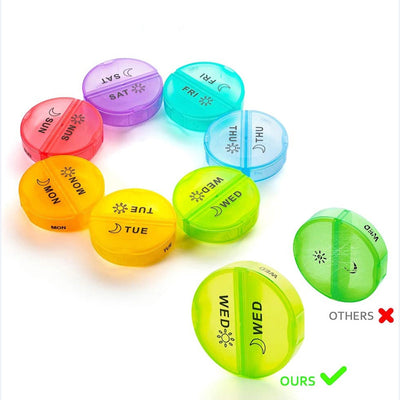 Organizador Semanal de Medicinas con 7 Compartimentos - Pastillero Impermeable con Compartimentos Secretos - Image 9