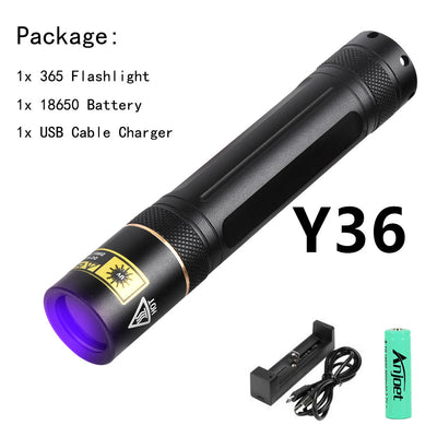 Linterna Detectora UV 365nm - Lámpara de Luz Negra para Inspección Profesional - Image 10
