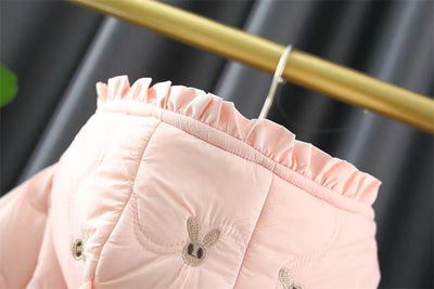 Abrigo Acolchado de Algodón Grueso para Niñas - Chaqueta de Invierno Estilo Occidental - Image 18