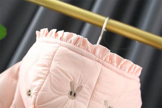 Abrigo Acolchado de Algodón Grueso para Niñas - Chaqueta de Invierno Estilo Occidental - Image 18