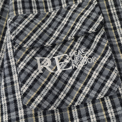 Camisa de Manga Larga a Cuadros con Bolsillo Bordado para Hombre - Image 3