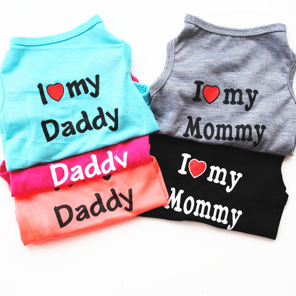 Chaleco para Mascotas Estilo Clásico Mamá Papá