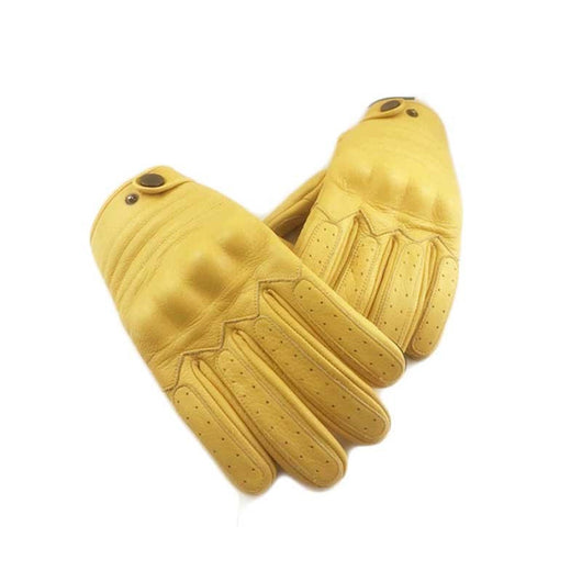 Guantes de Protección para Motociclista en Cuero Genuino Anti-Caídas - Image 9