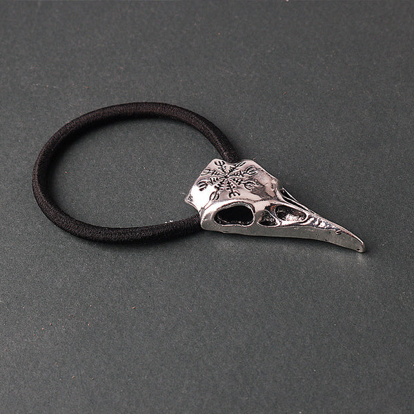 Brújula Vikinga Retro con Calavera de Cuervo y Cuerda - Image 3