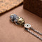 Chinese Ethnic Estilo S925 Sterling Plateado Pi Xiu Thailand Plateado Pendant Necklace Pendant With Chain 55cm