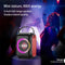 Parlante Bluetooth Portátil con Luz LED Circular y Sonido de Rango Completo