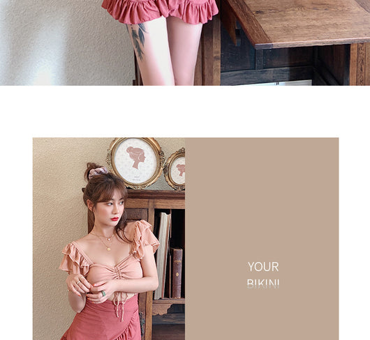 Traje de Baño Enterizo Estilo Falda Ajustado para Mujer - Image 12