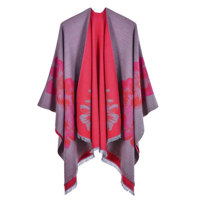 Chal Dividido Jacquard Grueso y Cálido - Estilo Europeo y Americano - Image 11