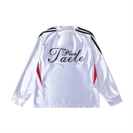 Playera Deportiva Estampada con Rayas Primavera-Otoño