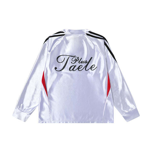 Playera Deportiva Estampada con Rayas Primavera-Otoño