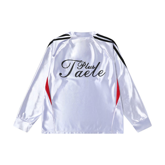 Playera Deportiva Estampada con Rayas Primavera-Otoño