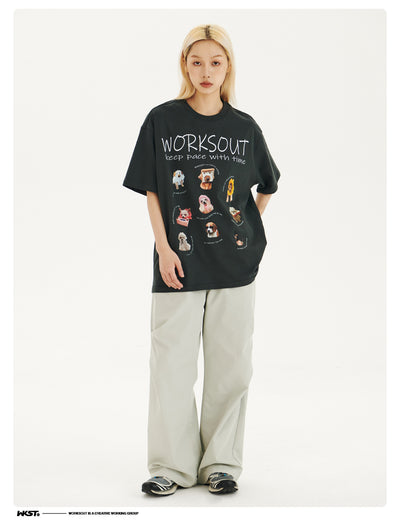 Camiseta Retro Estampada con Cachorritos - Image 17
