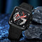 Reloj de Pulsera Cuadrado Multifunción con Seis Agujas para Hombre