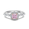 New Cube Sugar Layered Plateado Ring Women Blanco Dorado Color No 5