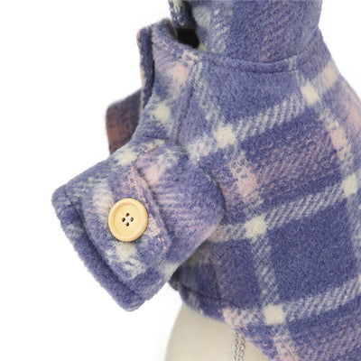 Abrigo Cuadriculado de Lana para Perros - Diseño Elegante para Otoño e Invierno - Image 4