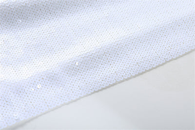 Blusa Suelta Lentejuelas Manga Corta Talla Grande para Mujer - Image 10