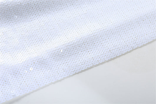 Blusa Suelta Lentejuelas Manga Corta Talla Grande para Mujer - Image 10