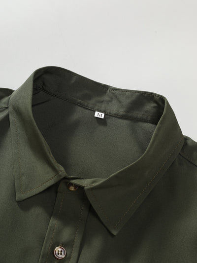 Camisa de Manga Corta Clásica para Hombre - Color Liso Verano - Image 18