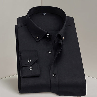 Camisa Blanca Profesional para Hombre sin Planchado - Ideal para Bodas y Eventos Formales - Image 9
